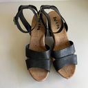 Kork-Ease Korks Mia Strappy Black Genuine Leather Ankle Platform Sandals 10 Photo 1