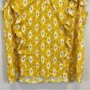 Veronica Beard  Joi Top in Sun Multi Flutter Sleeves Floral Print Blouse Size 12 Photo 6