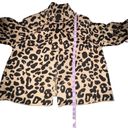 kim rogers  Leopard Print Two Button Neck Button‎ Cardigan Sweater Petite Large Photo 6