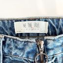 Free People  High Waisted Frayed Hem Zip It Up Denim Mini Skirt Blue 28 / 6 Photo 2