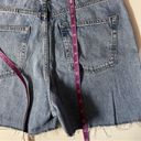 Topshop  Medium Wash Cutoff Mom Jean Shorts Photo 9