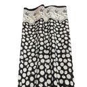 Natori  Black Medallion Lace Print Semi-Sheer Wide Leg Pants Size Small Photo 5