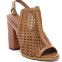 Nordstrom NWOT KDB Kelsi Dagger Brooklyn Goya Beige Tan Perforated Heels Bootie Size 8.5 Photo 0