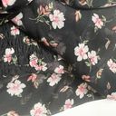 Pleione  Women's Cropped Boho Long Sleeve Floral Spring Style Blouse Sz M Photo 8