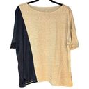 Garnet Hill  100% Organic Linen Dolman Short sleeve boxy blouse size large Photo 0