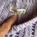 Aeropostale Loose Knit Cropped Sweater Lavender Extra-Small Photo 1