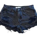 Abercrombie & Fitch Women’s  black distressed high rise cut off shorts Photo 0