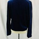 cupio  Blue Velvet Sweatshirt Dolman Sleeve Medium Photo 3