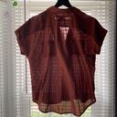 A New Day  shimmer thread button front camp blouse, size medium Photo 9