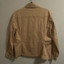 st. john's bay  Beige Stretch Cargo Jacket with Applied Pockets Women's sz XL Photo 3