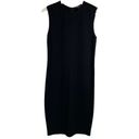 Vince  Ponte Knit Sleeveless Formfitting Pencil Midi Black Dress Women’s Size S Photo 1