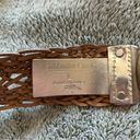 Coldwater Creek  Woven Bonded Leather Belt Size Large Photo 4