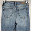 Cello  Straight Destroyed Jeans Blue Denim Frayed Hem Stretch Junior's Size 5 Photo 4