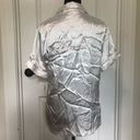 Linea Donatella  Women's Pajama Top Only Satin Long Sleeve White Size Small NWT Photo 4