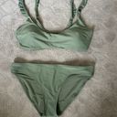 Aerie Green Ruffle Bikini Photo 0