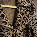 Z Supply  | Charley Leopard Motorcycle Jacket \ French Terry | Size Small Photo 4