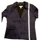 Chico's  black and purple jacket jacquard type design Photo 4