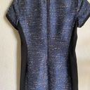 Madewell  Shimmerweave Blue Metallic Tee Tweed Dress Size 0 New! Photo 5