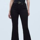 Madewell NWT  Curvy Kick Out Crop Jean Black Rinse Wash Size 27 NEW Photo 0