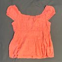 Old Navy Tie Front Top in Salmon Photo 1