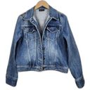 DKNY  Jean Jacket Blue 100% Cotton Trucker Denim Jacket Size M Photo 0