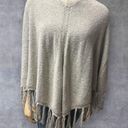 Banana Republic NWOT  Women’s Cotton Blend Poncho sweater with fringe M/L Petite Photo 1