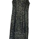 Sans Souci  Black and Gold Floral Overlay MIDI Dress Photo 0