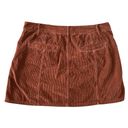 American Eagle  Corduroy Brown Button Mini Skirt A Line High Rise size 16 Photo 4