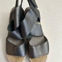 Eileen Fisher  Willow Wedge Espadrille Women’s Size 5.5 Leather Sandals metallic Photo 10