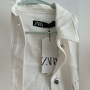 ZARA WHITE BUTTON UP OVERSIZED JACKET with tags Photo 1