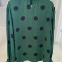 EST.1946 Green and Black Polka Dot Blouse Photo 1