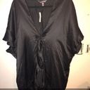 Victoria's Secret Black Victoria Secret Satin Sexy Robe NWT Photo 5