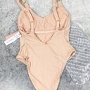 PilyQ  Haley One Piece Swimsuit Pink Sand Tan Revolve Size Small S NWT Photo 4