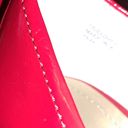 Tahari  Peep Toe Cork Wedge Heels. Red Patent Leather. Size 7 1/2 Photo 9