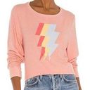 Wildfox NEW  Couture i Bolt Baggy Beach Jumper in Guava Photo 0