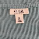 a.n.a  Ribbed Teal V Neck Long Sleeve Sweater XL NWOT Casual Comfortable Photo 3