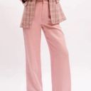 Blush Boutique  Pink High Waisted Straight Leg Barbiecore Trouser Pants Photo 0