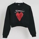 Fiorucci  Heart archive heart graphic sweatshirt in black size M Photo 0