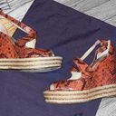 Brian Atwood  Dekoda snakeskin espadrille wedges size 8.5 / 39 Photo 0