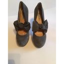 Kelsi Dagger  GREY SUEDE PLATFORM BOW 8M Photo 1