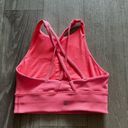 Lululemon  energy ribbed high neck raspberry cream sport bra size 4 Photo 3