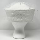 Vintage Deborah Fashions Church Kentucky Derby Wedding Party Tea White Pillbox Photo 3