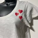 Draper James  Heart Design Valentines Day Tee Shirt Size Small 100% Cotton Photo 1