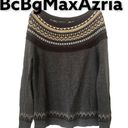 BCBG Maxazria  Boho Ski Sweater Gray XS 🌸HP Photo 1