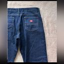 Dickies  Jeans Women’s Blue Flannel Lined Mid Rise Straight Size 10 Regular Photo 4