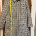 Talbots  Plaid Checkered Mac Classic Lined Jacket Overcoat - 4 Photo 3