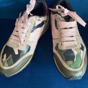 Valentino Garavani Valentino Gavarani Multicolor Camouflage Rockrunner Sneakers Sz 6.5 Photo 7