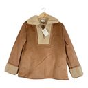 Tuckernuck  Stella Shearling Quarter Zip Front Pullover Jacket Size Medium Photo 2