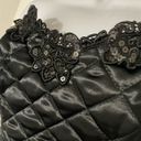  Vintage 90s Natori Quilted Sequins Black Corset Bustier Size Medium Rare Photo 2