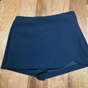 ZARA Black Asymmetrical Skort Photo 0